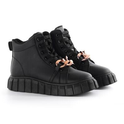 Sneakers For women -Black-3957
