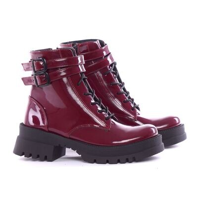 Boot For women -Burgundy-3904