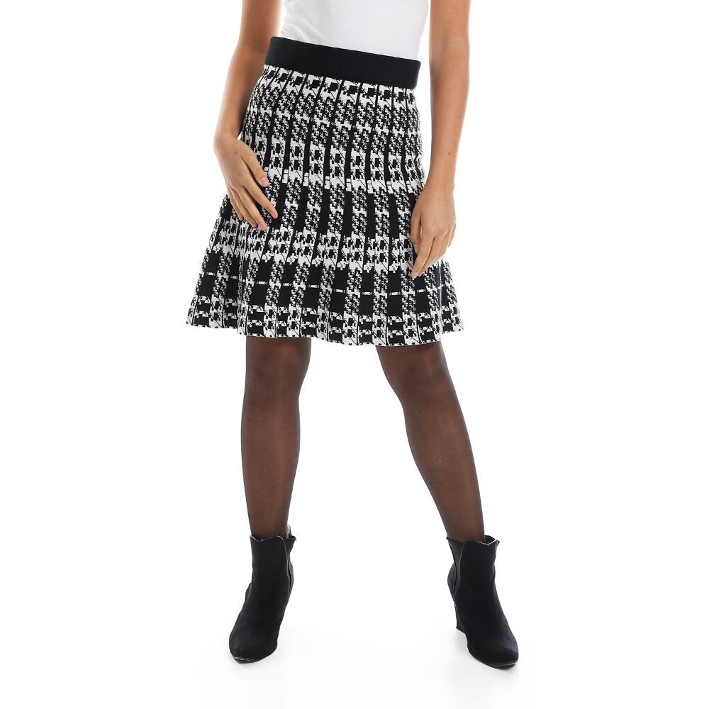 Fashion Skirt for Women - 2923 -Black&white