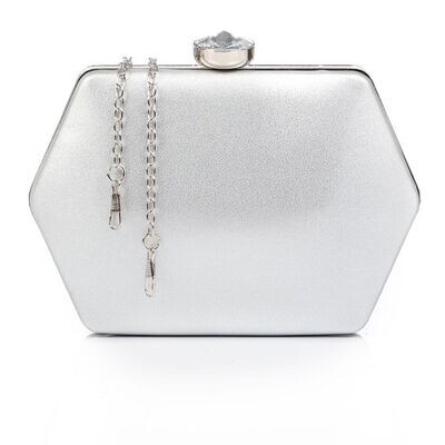 Clutch Soiree mini bag -Silver- 4929