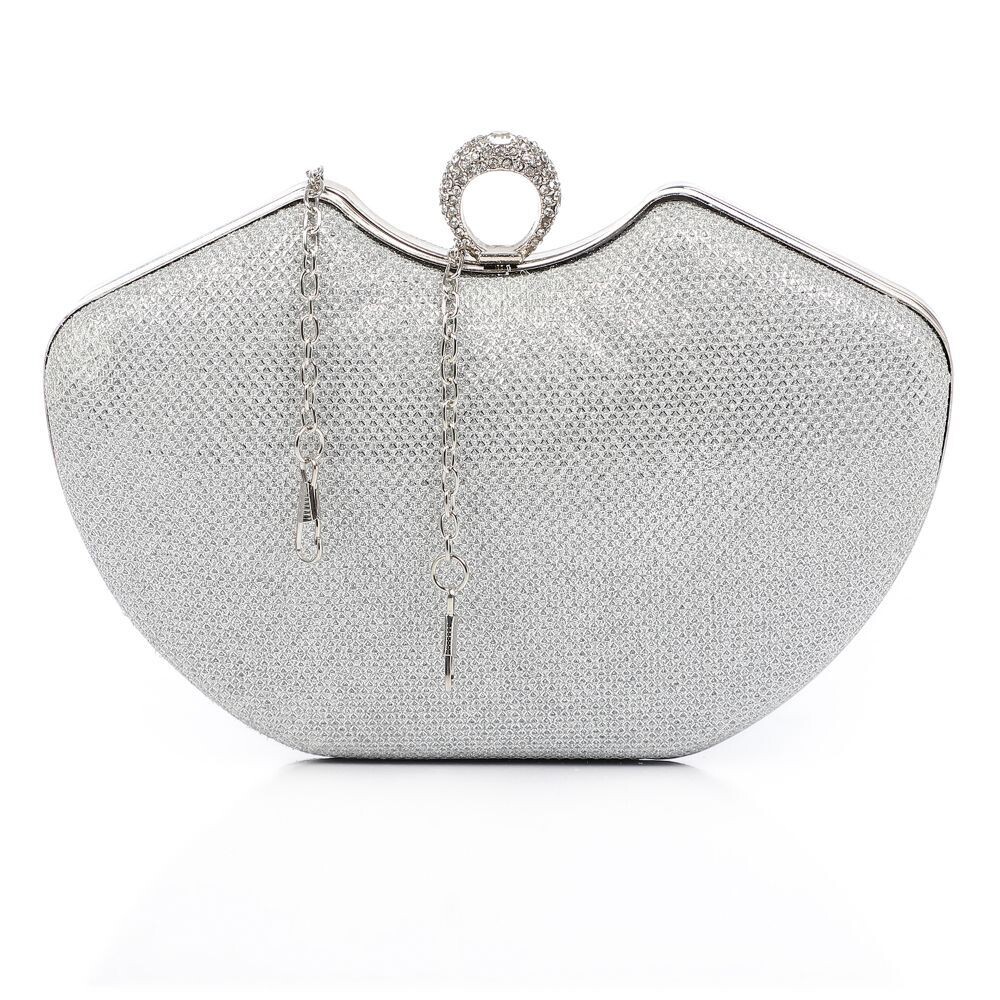 Clutch Soiree mini bag -Silver- 4930