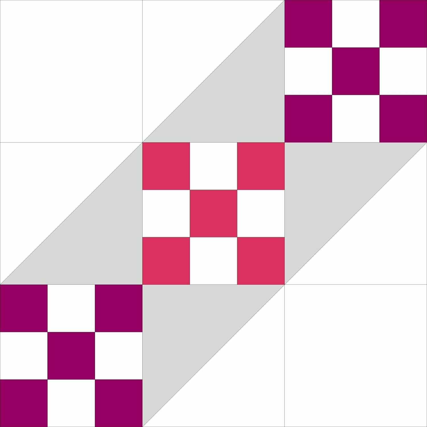 PATTERN ONLY - Month 1 of the Block of the Month Cross the Board Block of the Month by John J. Cole-Morgan - Digital