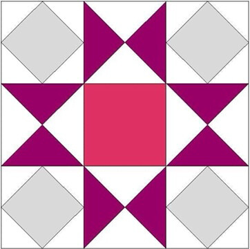 PATTERN ONLY - Month 2 of the Block of the Month Cross the Board Block of the Month by John J. Cole-Morgan - Digital 
