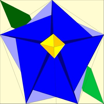 PATTERN ONLY - Month 4 of the Foundation Paper Piecing Block of the Month Flower series by John J. Cole-Morgan - Digital