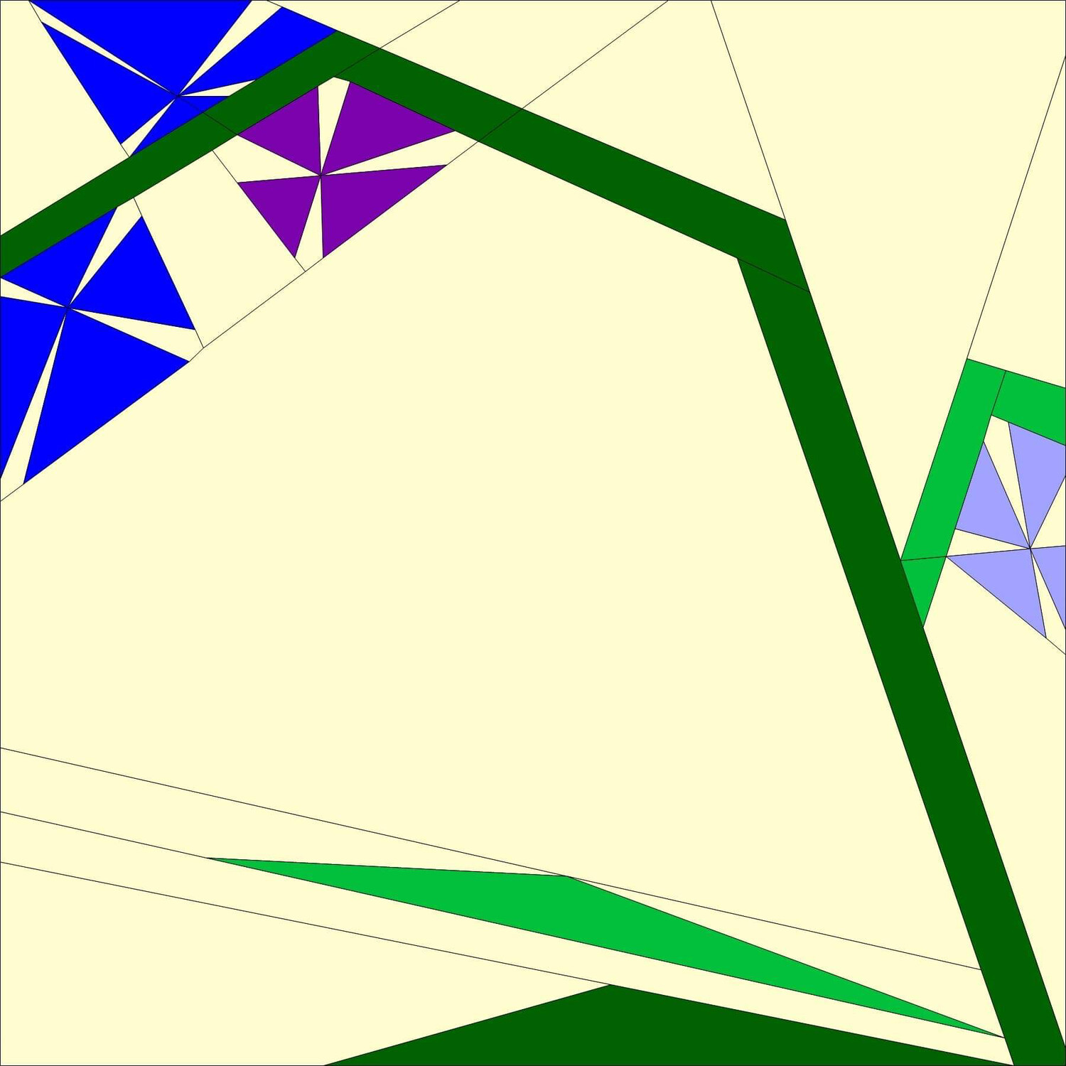 PATTERN ONLY - Month 6 of the Foundation Paper Piecing Block of the Month Flower series by John J. Cole-Morgan - Digital