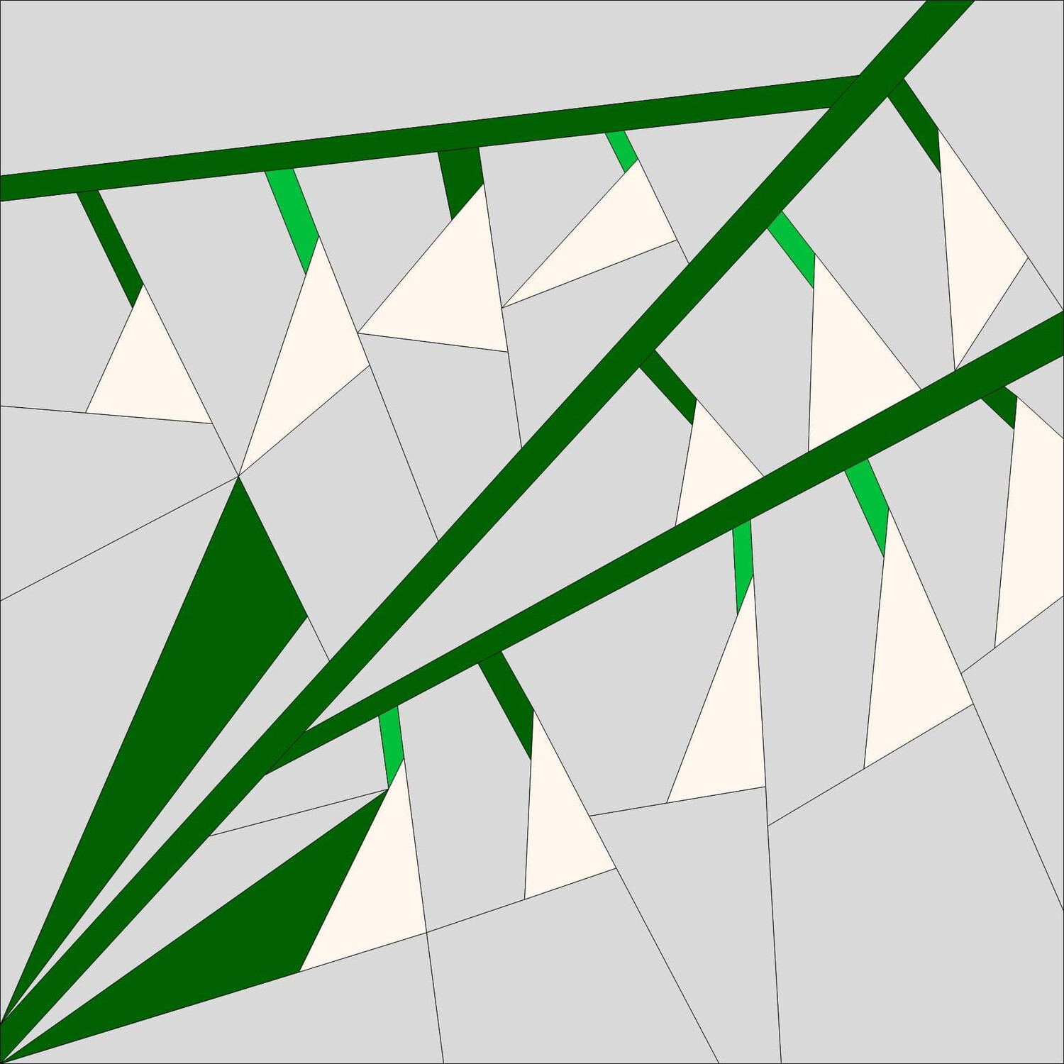 Month 8 of the Foundation Paper Piecing Block of the Month Flower series by John J. Cole-Morgan - Grey Background (UK POSTING INCLUDED)