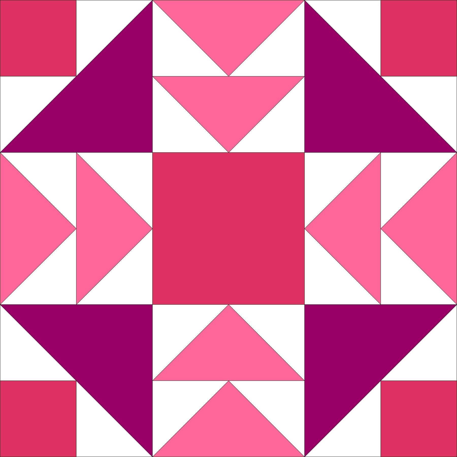 PATTERN ONLY - Month 5 of the Block of the Month Cross the Board Block of the Month by John J. Cole-Morgan - Digital