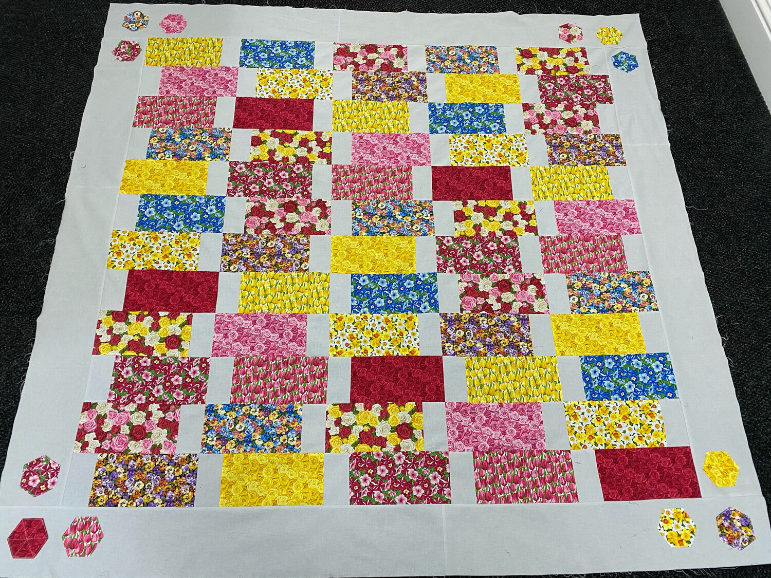 Flower Quilt Kit With Pattern No Class Flower Quilt Kit With Pattern No Class
