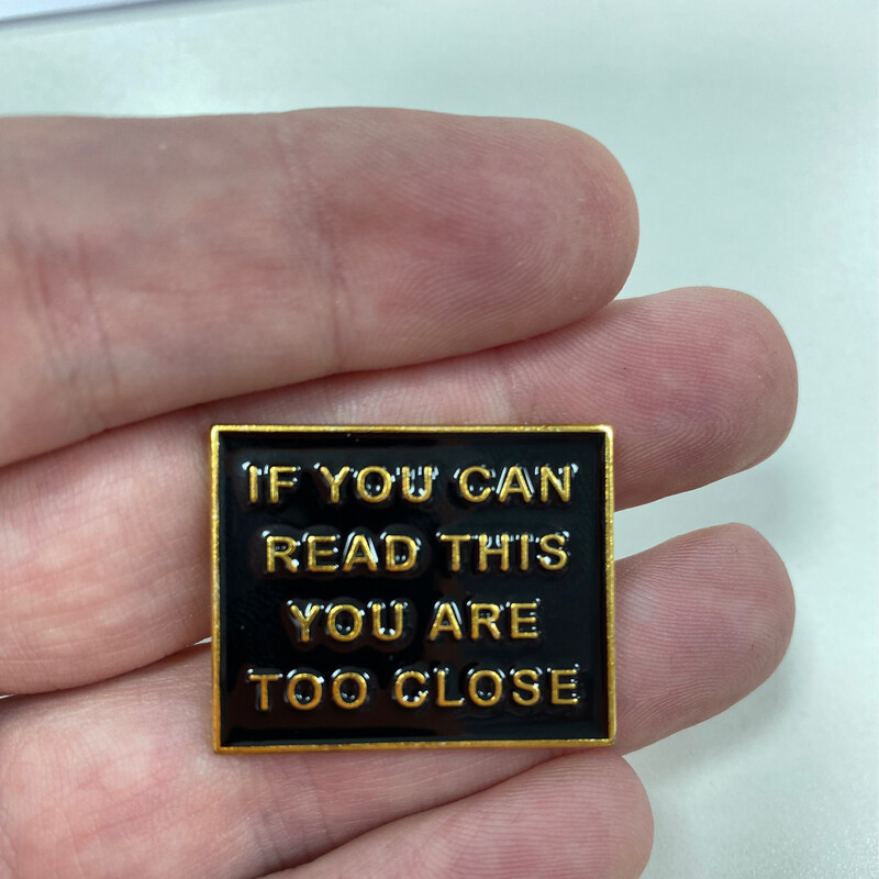 Black If You Can Read Badge