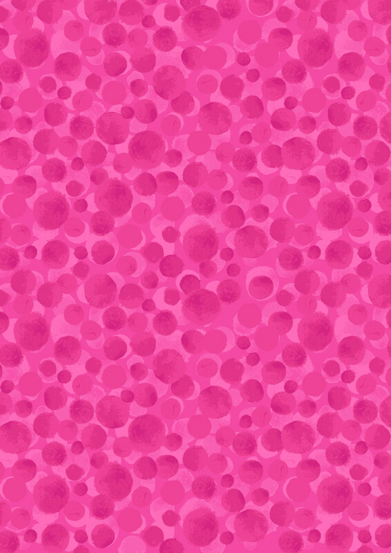 Lewis & Irene - BumbleBerries - BB276 - Rainbow Pink (Width of Fabric By 25cm) - W02.2 & UC