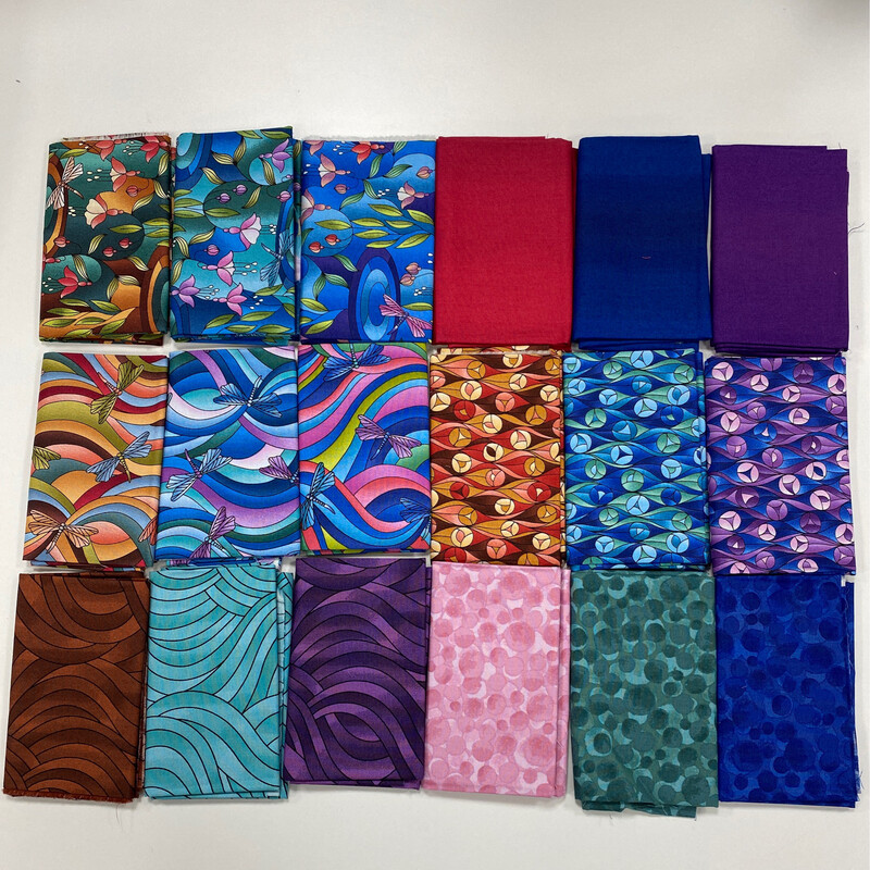 Lewis & Irene - Reflections - 18 Half Metre Bundle - Pod06