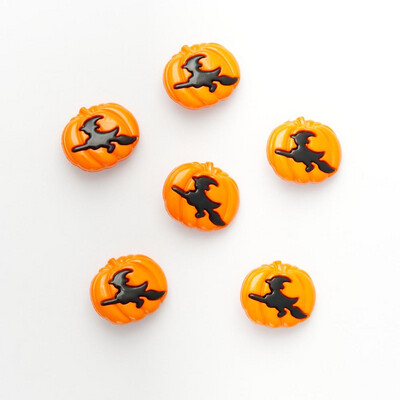 Pumpkin Witch Buttons Size 34