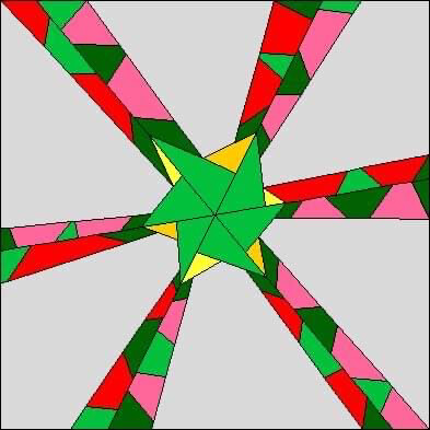 PATTERN ONLY - Month 10 of the Foundation Paper Piecing Block of the Month Flower series by John J. Cole-Morgan - Digital