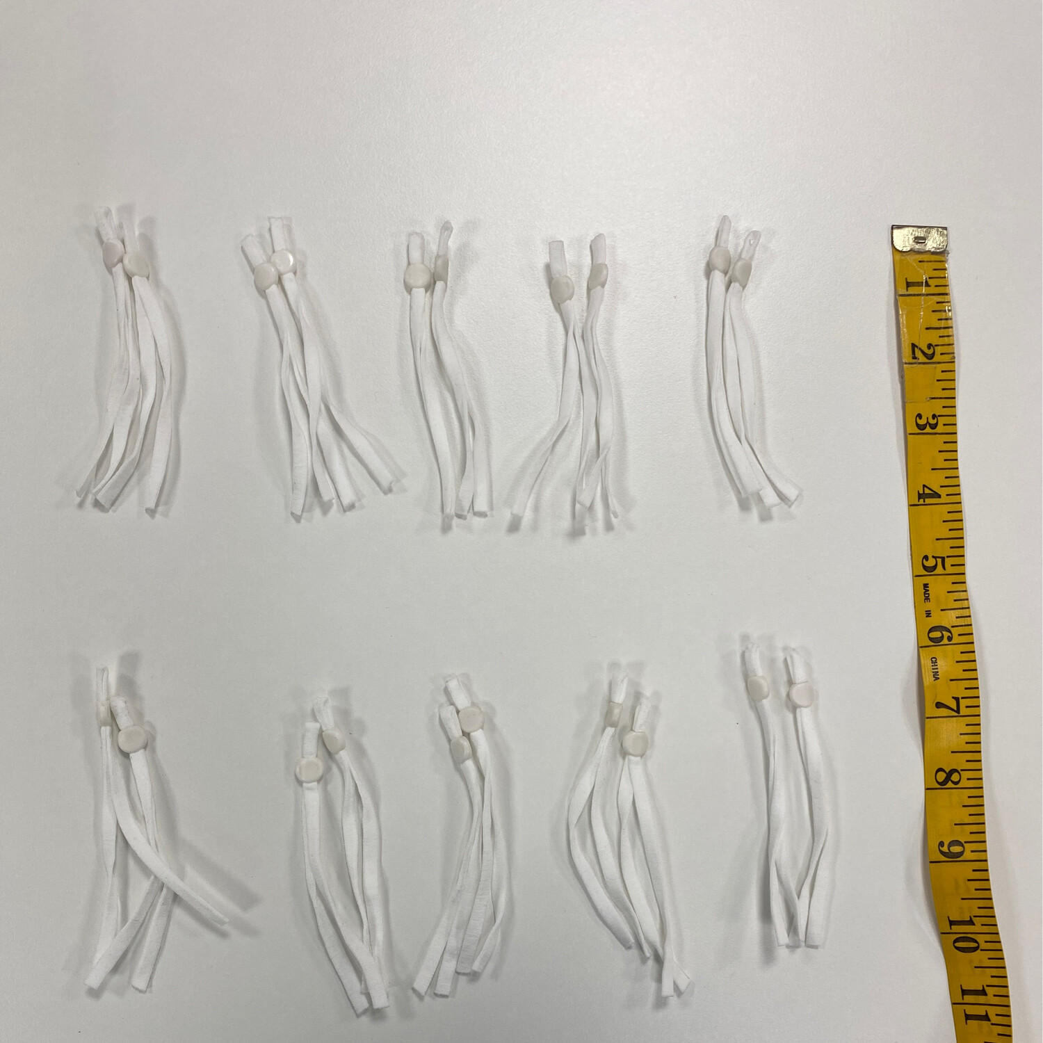 10 Face Mask Elastics White (20 Pieces) Pod16