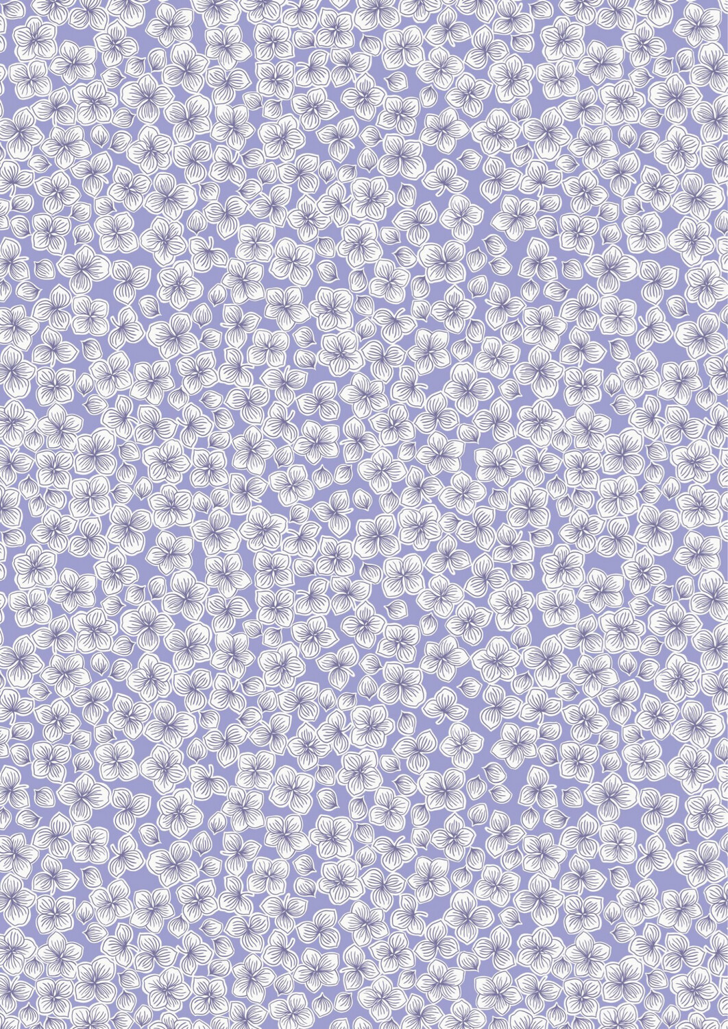 Lewis & Irene - Love Blooms - Petals On Forget-Me-Not Blue - A522.3 (Width of Fabric By 25cm) - R3