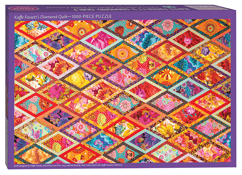 Kaffe Fassett’s Diamond Quilt Jigsaw Puzzle - Elbow
