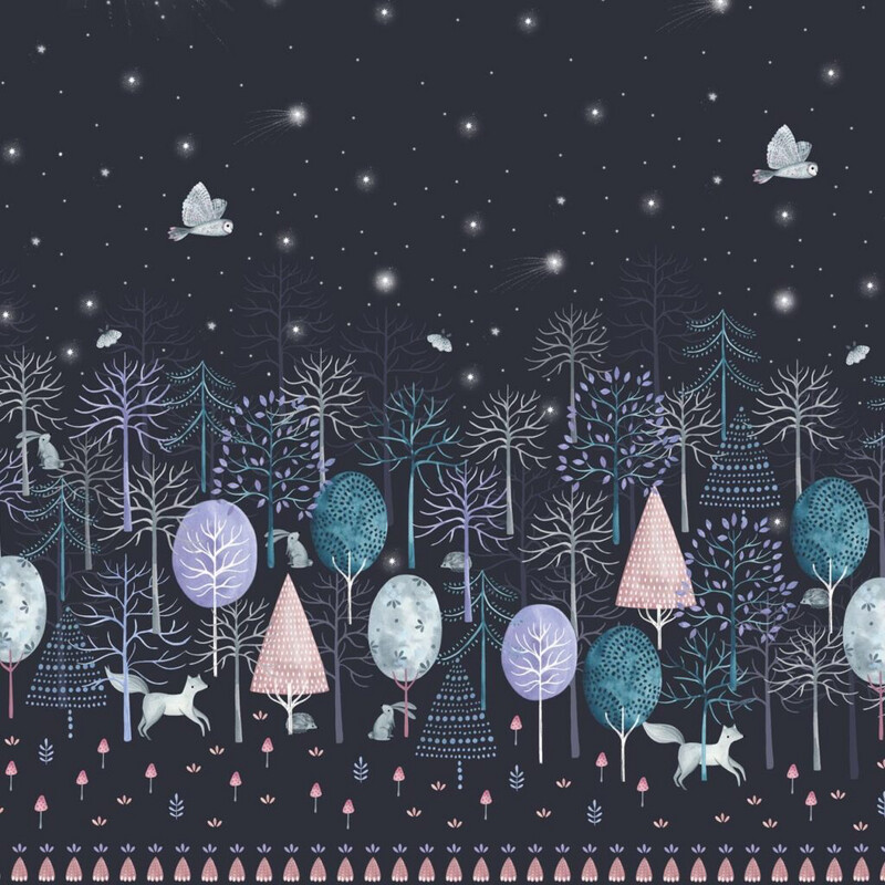 Dashwood - Nightfall - Night1937 - Double Border - 25cm Cut By Width Of Fabric - R2