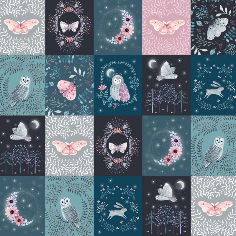 Dashwood - Nightfall - Night1941 - Nighttime Blocks - 25cm Cut By Width Of Fabric - R2