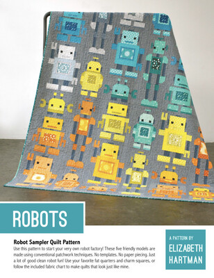 Elizabeth Hartman Robot Quilt Pattern - C2.1