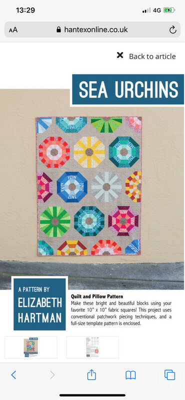 Elizabeth Hartman Sea Urchins Quilt Pattern - Discontinued - C2.1