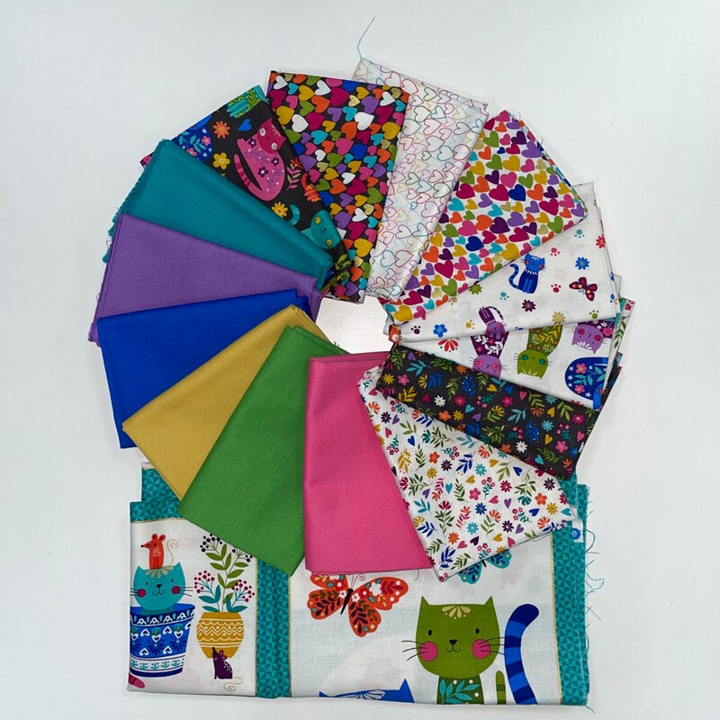Cats Bundle - Fat Quarter & Panel Bundle - P3