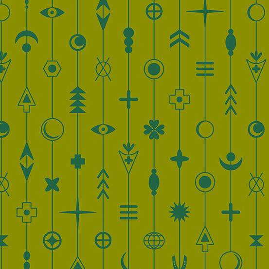 Andover - Alison Glass - Between - 371-G - Gaze - Olive - W12.5