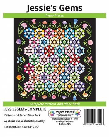 Jessie’s Gems Quilt EPP Papers And Pattern - Pod07 & C2.2
