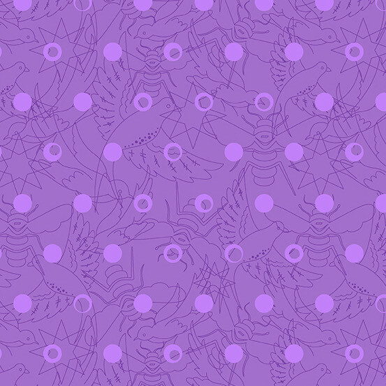 Andover - Alison Glass - Sunprint 2022 Anniversary - 8484-P - Link - Plum - W12.5
