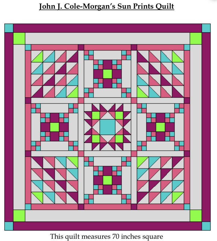 John J. Cole-Morgan Sun Print Chains Quilt Pattern - Digital 