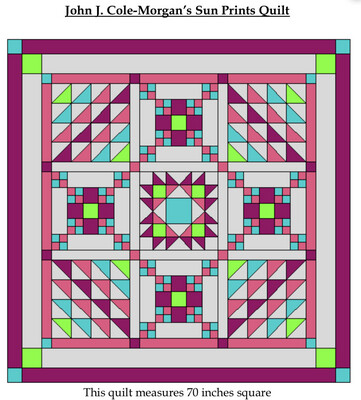 John J. Cole-Morgan Sun Print Chains Quilt Pattern - Digital 