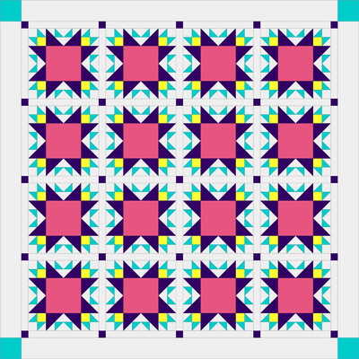 John J. Cole-Morgan Joyful Tuesdays Quilt Pattern Block 1 - Digital