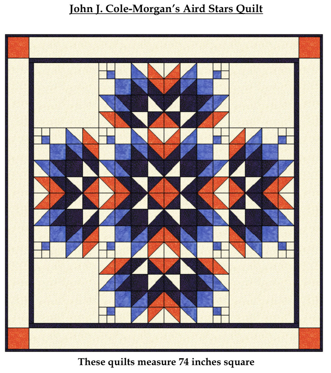 John J. Cole-Morgan’s Aird Stars Quilt Pattern - Digital