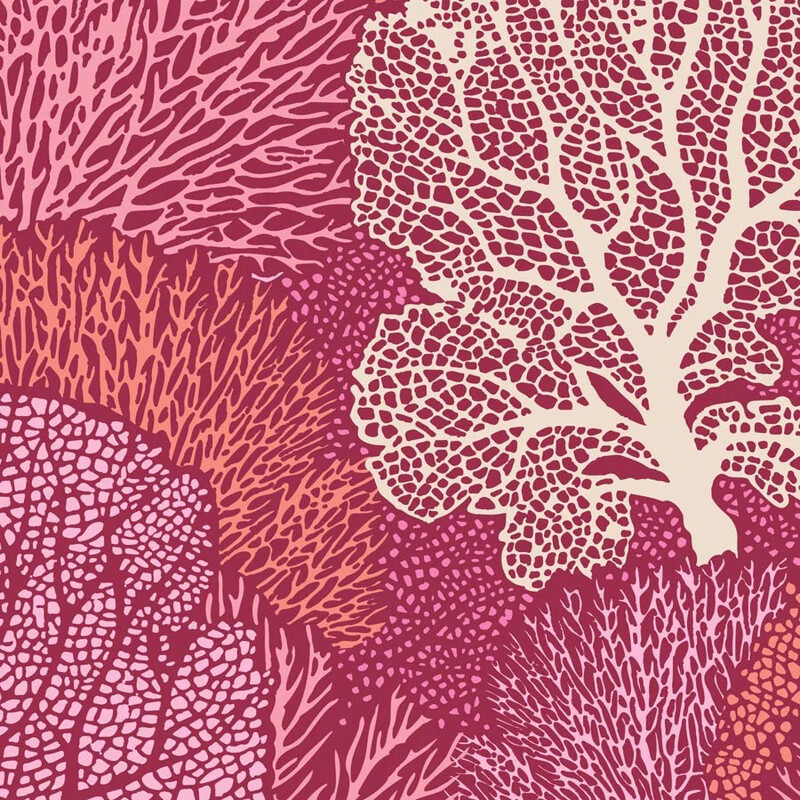 Tilda - Cotton Beach - Tone Finnanger - Red - 100324 (Width of Fabric By 25cm) - W00.5