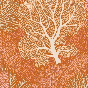 Tilda - Cotton Beach - Tone Finnanger - Orange - 100329 (Width of Fabric By 25cm) - W00.5
