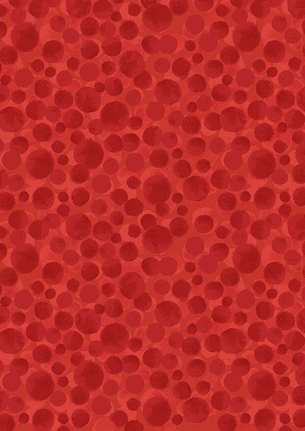Lewis & Irene - BumbleBerries - BB281 - Woodland Red - (Width of Fabric By 25cm) - W02.2