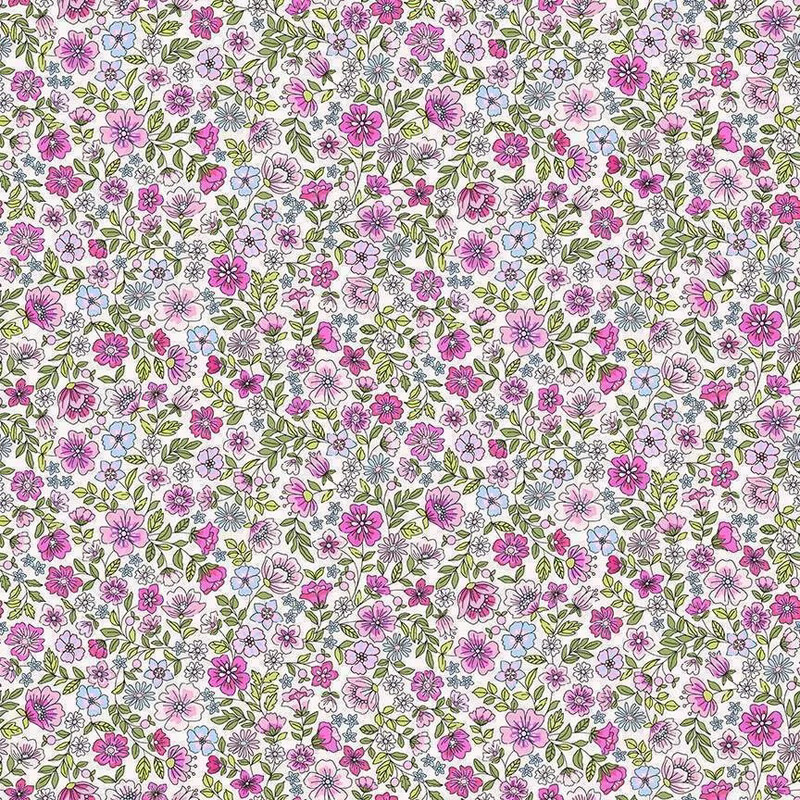 Makower - Cuttings - Meadow Pink - 001-P - R2