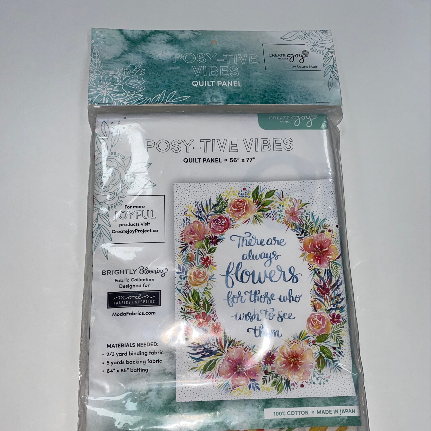 Posy-Tive Vibes Quilt Panel - Moda - 8434-11P - Pod03
