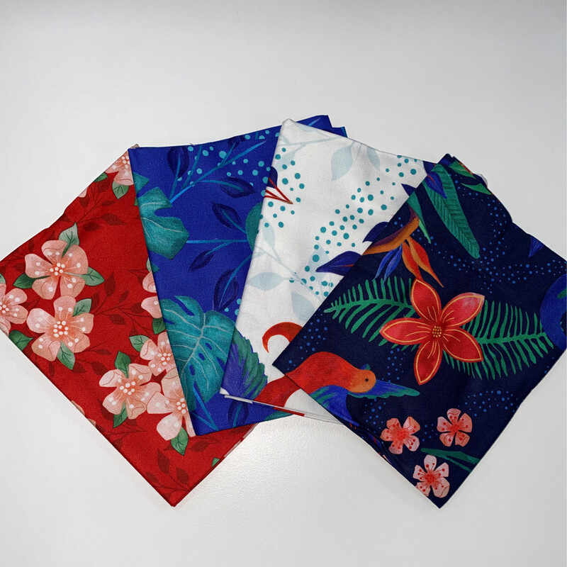 Sarah Payne - Birds Of Paradise - Fat Quarter Bundle 2 Only Four FQs - Pod06