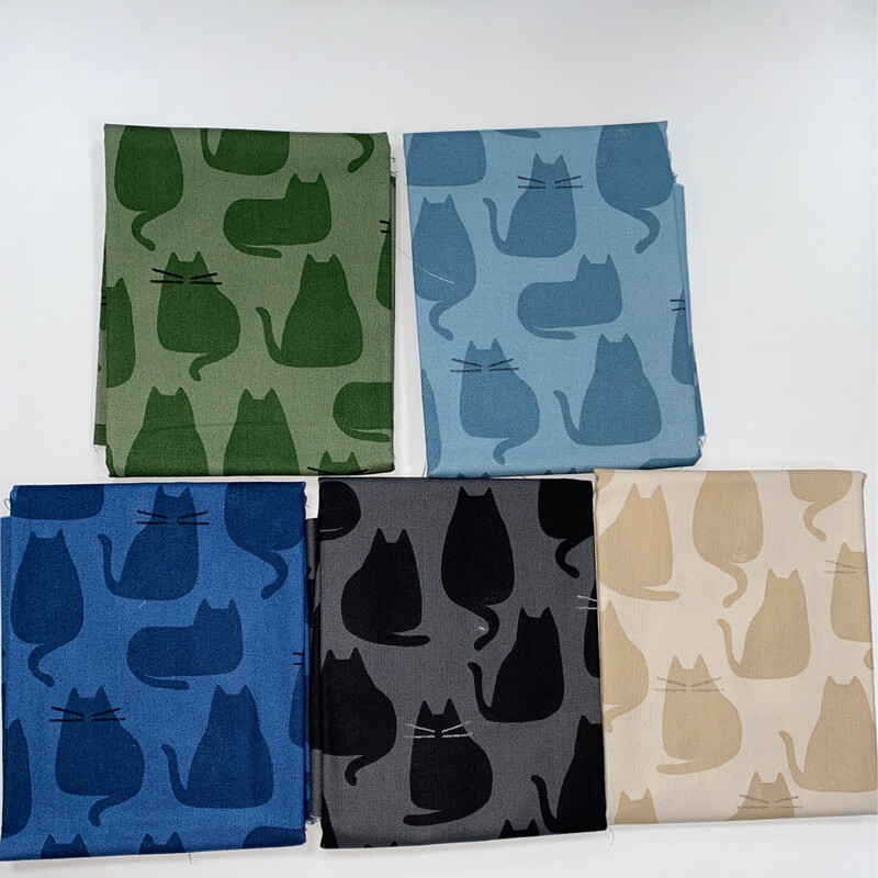 Makower - Whiskers And Tails - FQs Bundle - Pod03