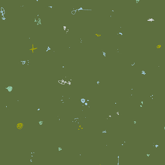 Andover Fabrics - Giucy Giuce - Motley - 880-G - Kermit - W10.5