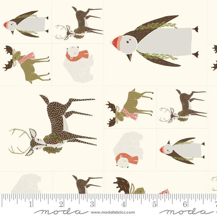 Moda - Merrily By Gingiber - 48211-12 - Panel - W15.4 - Christmas
