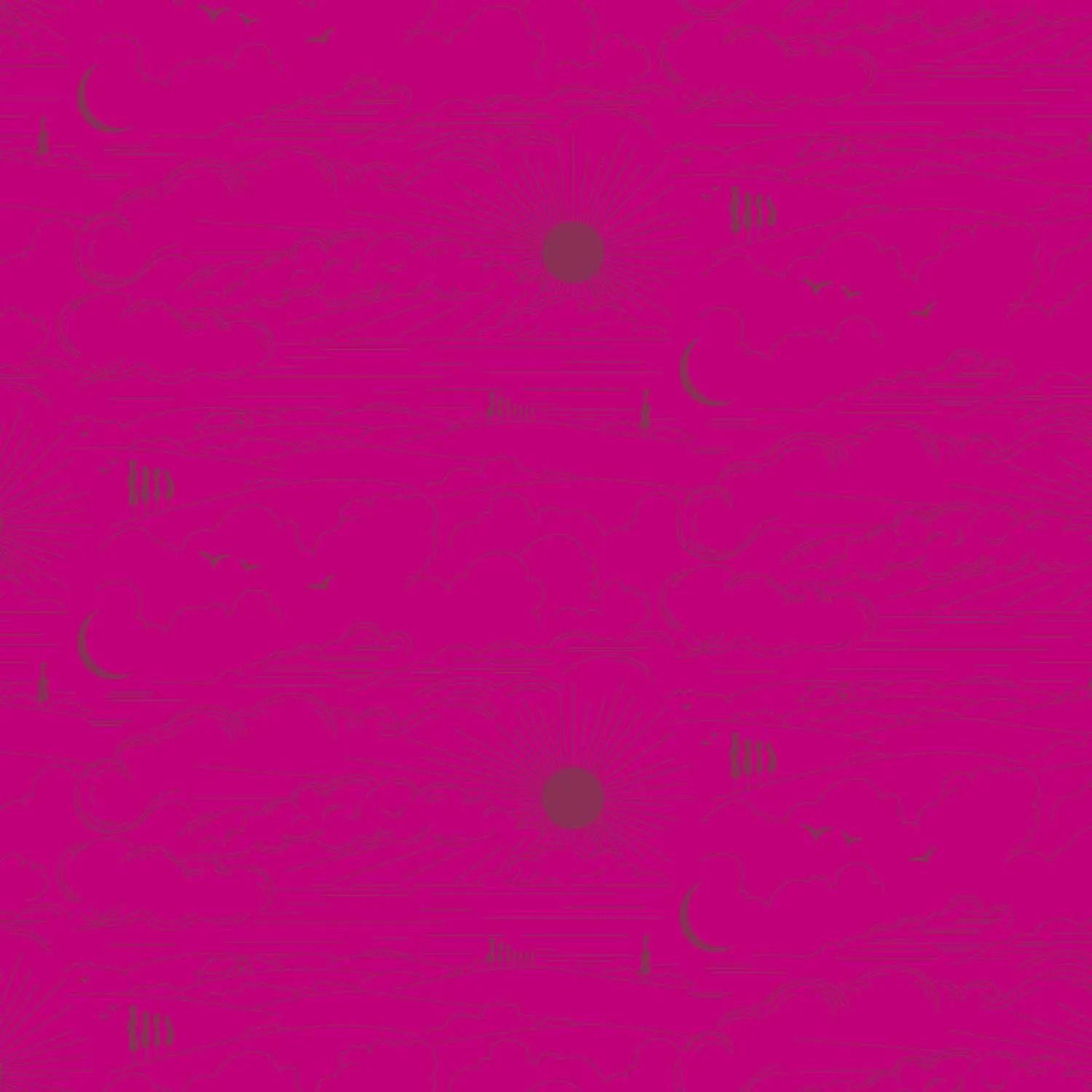 Alison Glass - Soliloquy - 1219-P - Dwell Pomegranate - Bold Pink - 25cm Cut By Width Of Fabric - W11.2