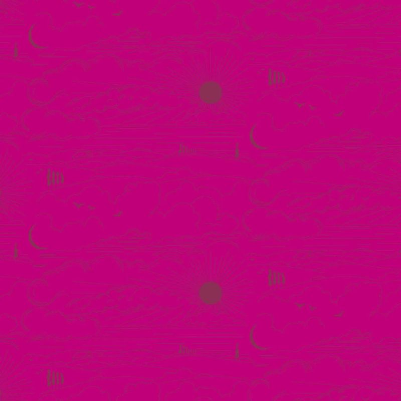 Alison Glass - Soliloquy - 1219-P - Dwell Pomegranate - Bold Pink - 25cm Cut By Width Of Fabric - W11.2