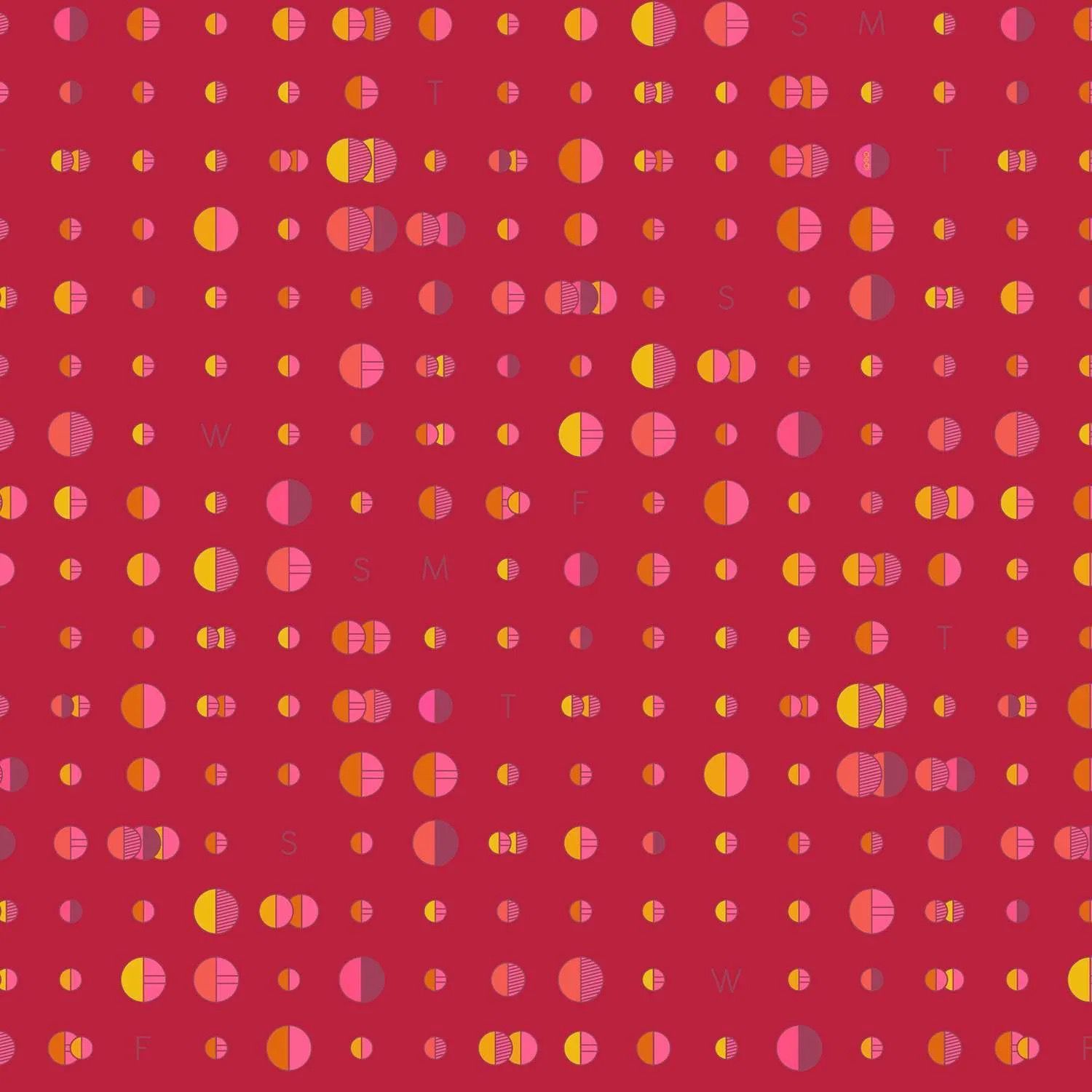 Alison Glass - Soliloquy - 1220-R - Data Brick - Red - 25cm Cut By Width Of Fabric - W11.2