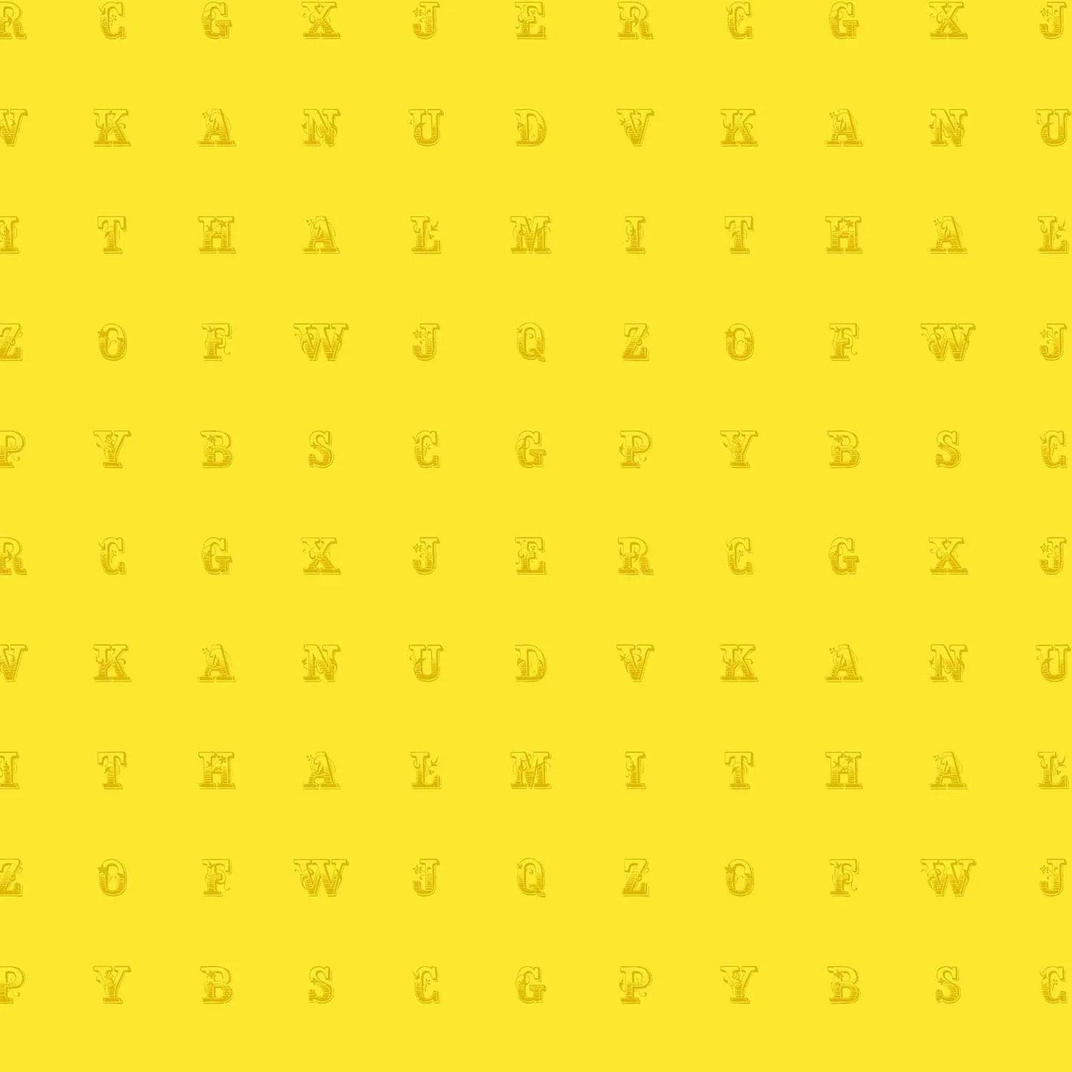 Alison Glass - Soliloquy - 1223-Y - Typeset Sunshine - Yellow - 25cm Cut By Width Of Fabric - W11.2
