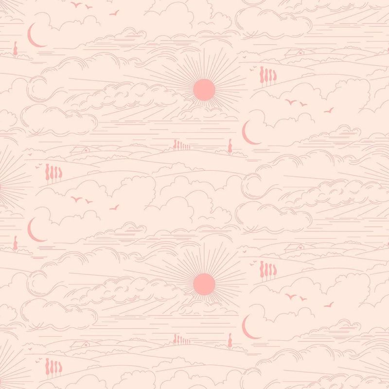 Alison Glass - Soliloquy - 1219-E - Dwell Blush - Pale Pink - 25cm Cut By Width Of Fabric - W11.2
