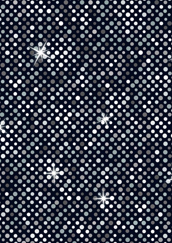 Lewis And Irene - Disco - Black And Grey Big Glitter with Silver Metallic - A841.3 - 25cm by WoF