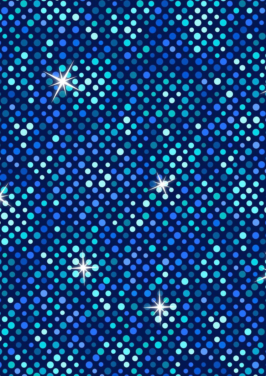 Lewis And Irene - Disco - Blue Big Glitter with Silver Metallic - A841.1 - 25cm by WoF