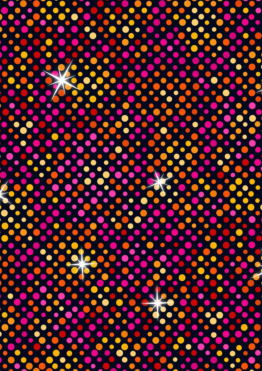 Lewis And Irene - Disco - Multi Big Glitter with Gold Metallic - A841.2 - 25cm by WoF