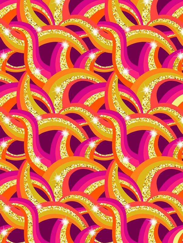Lewis And Irene - Disco - Multi Disco Rainbow With Gold Metallic - A843.1 - 25cm by WoF